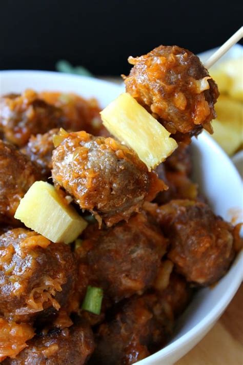 Pineapple Meatballs Great Grub Delicious Treats