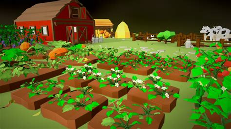 Farm Low Poly Asset Pack 3d Model By Yana Melnyk Yanamelnyk