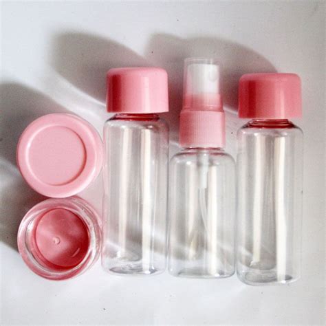 5pcs Mini Refillable Bottles Portable Travel Cosmetics Bottle Set Empty Spray Bottle Makeup Skin