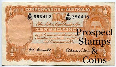 Australian Banknotes Australian Pre Decimal Banknotes Ten