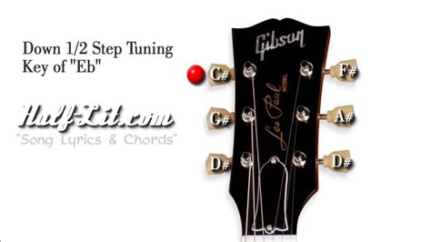 Half Step Down Tuning E Tune Your Guitar Step Down Youtube