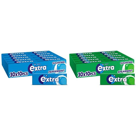 Extra Chewing Gum Sugar Free Peppermint Flavour Chewing Gum Bulk 30 ...