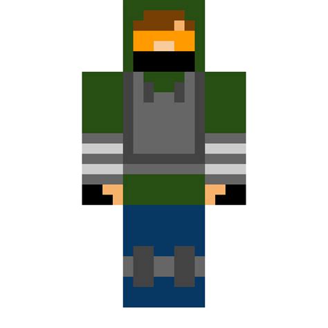 Lol minecraft soldier skin pixel art