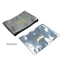 ESDELES Pack Of 100 Open Top ESD Resealable Bags Premium Ziplock