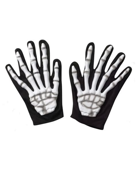 Skelett Handschuhe Mit Knochenapplikation Skeletton Handschuh