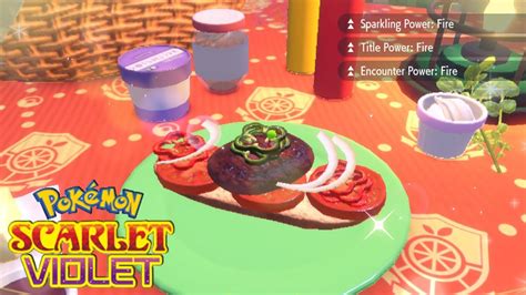 Fire Sparkling Power 3 Sandwiches In Pokemon Scarlet And Violet YouTube