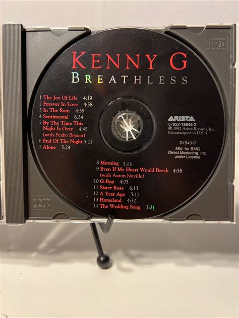 Breathless By Kenny G Cd Nice Ebay