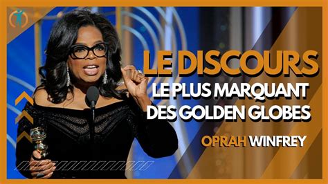 Oprah Winfrey Le Discours Le Plus Marquant Des Golden Globes Discours En Français