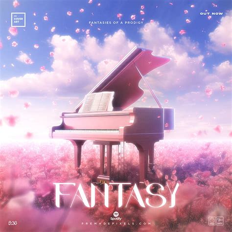 Fantasy Piano Cover Art - Photoshop PSD