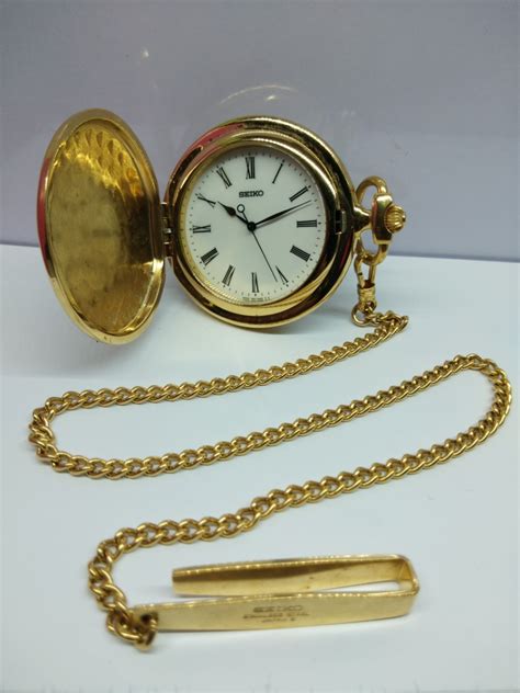 Seiko Pocket Watch Quatrz Mens Fashion Watches And Accessories Watches On Carousell