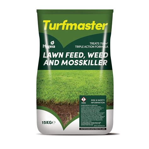 Turfmaster Lawn Feed Weed Moss Killer Lawn Fertiliser 15kg Bag