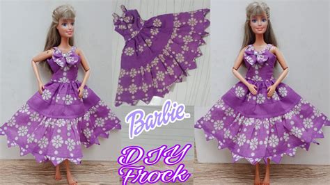 Making Beautiful Doll Tiered Frock Barbie Doll How To Make Doll Dress