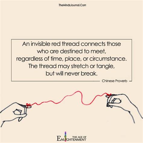 An Invisible Red Thread Connects Those Who Are Destined To Meet Https