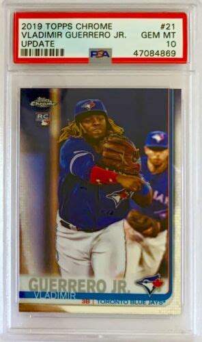 2019 Topps Chrome Update Vladimir Guerrero Jr RC 22 PSA 10 Beauty EBay