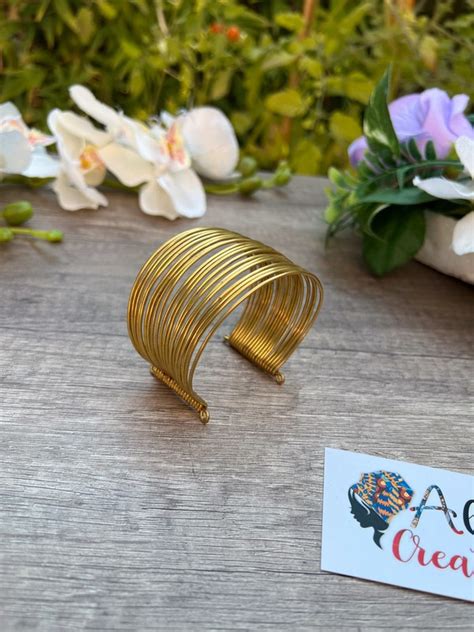 Bracelet Manchette Bronze Afrika Par Abi Creations Manchettes Anka