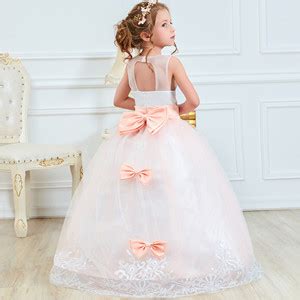 NNJXD Mädchen Kleid mit Spitze Tüll Bestickt Prinzessin