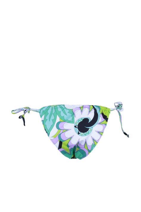 Trendyolm Lla I Ek Desenli Ba Lamal High Leg Bikini Alt