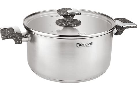 Кастрюля RONDELL Marmara с крышкой 18 см 2.1 л RDS-997 - выгодная цена ...