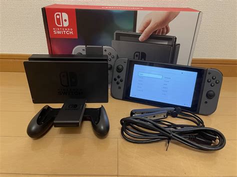 ニンテンドースイッチ 本体 旧型 Hac 001 グレー Nintendo Switch 品 128g Sdカード付き 初期化済み