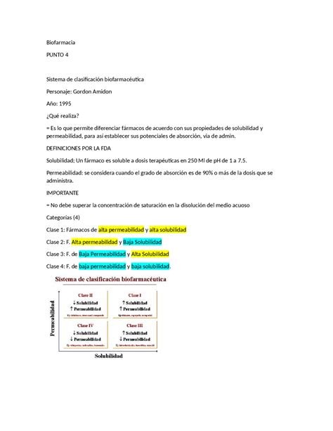 Biofarmacia Apuntes De Clase Apuntes De Biofarmacia Y