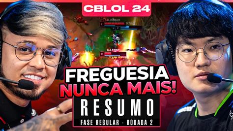 RESUMO CBLOL CARREGOU O TIME 2ª Rodada 1ª Etapa Ilha das Lendas