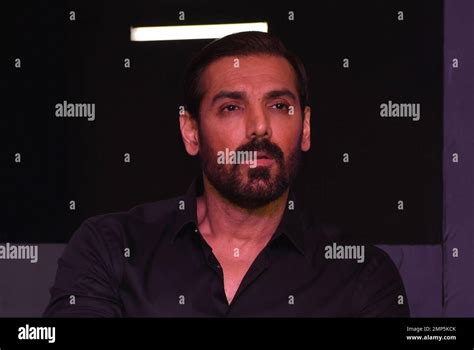 Mumbai India 30th Jan 2023 Bollywood Actor John Abraham Is Seen During The Success Press