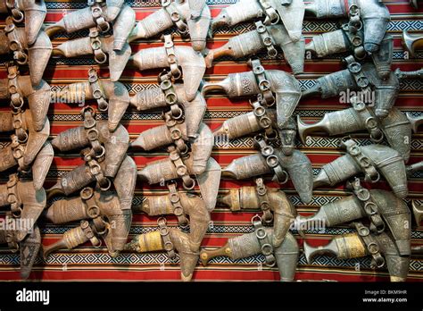 Khanjar Or Traditional Curved Ceremonial Daggers For Sale On A Market