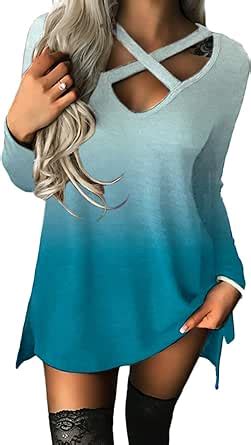 YOINS Pullover Damen Sexy Oberteil Damen Langarmshirts Herbst