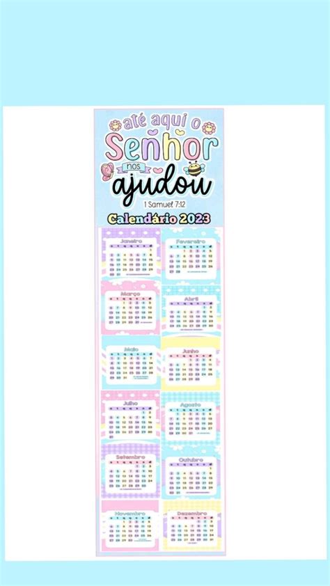 Marca Páginas Calendário Império 👑 Artes Personalizadas Lembrança Dia