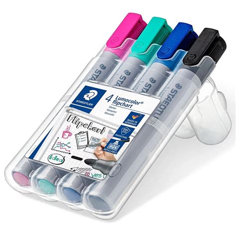 Marker Flipchart STAEDTLER Lumocolor 356 WP4 1 4 Culori Set Office