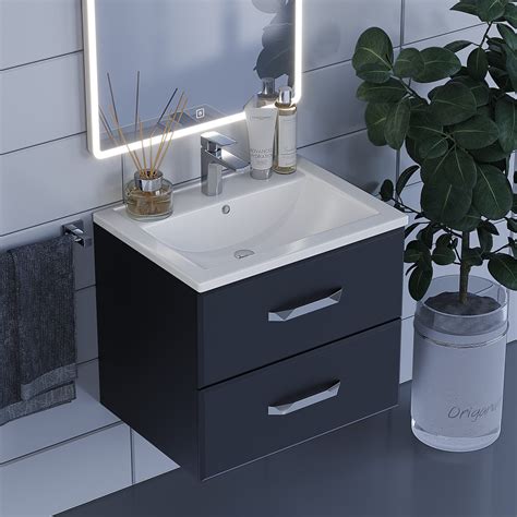 Тумба с раковиной для ванной Uperwood Foster 60х41х62,5 см, подвесная ...