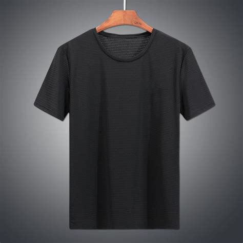 Cheap Male Top Loose Everyday Wearing Soft Fashion Short Sleeve Round