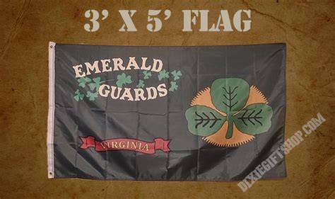 Flag 33rd Virginia Emerald Guards Dixie Tshop