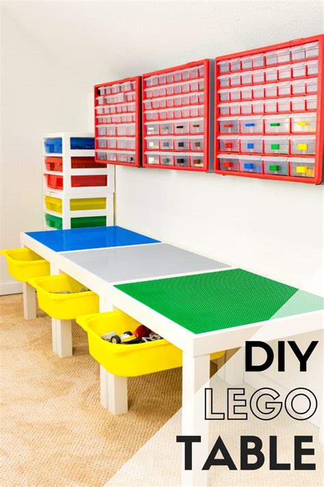 Easy DIY Lego Table with Storage - The Handyman's Daughter