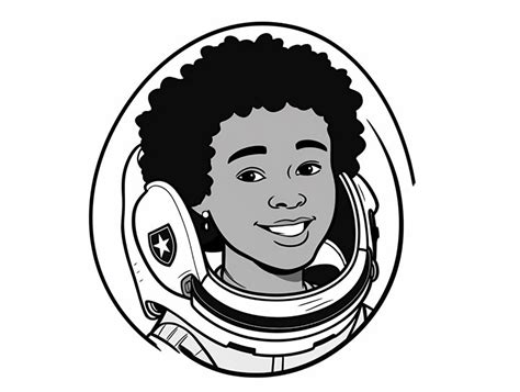 Mae Jemison Picture To Color Coloring Page