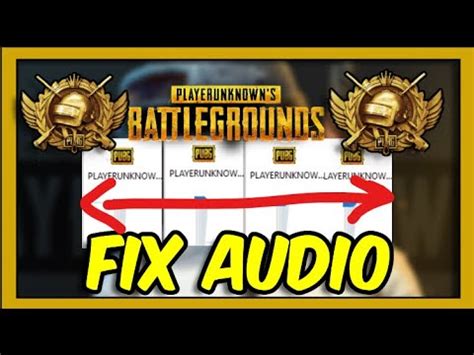 PUBG BATTLEGROUNDS How To Fix No Sound Audio Issues Complete Tutorial