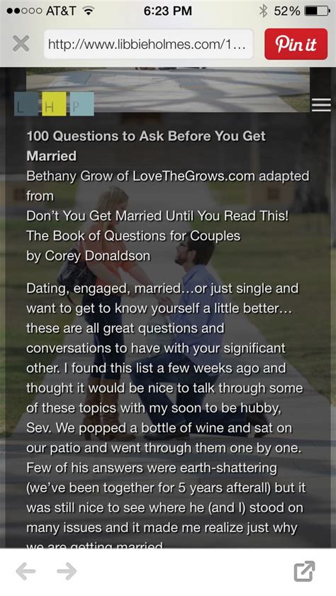 100 Questions To Ask Before You Get Married Pt 1 100 Questions To Ask Couple Questions Here