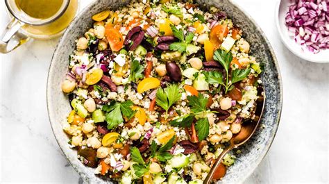 Mediterranean Quinoa Salad With Feta And Chickpeas Foolproof Living