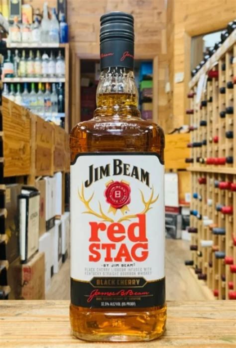 Jim Beam Red Stag Black Cherry Bourbon Liqueur บหรนอก เหลานอก