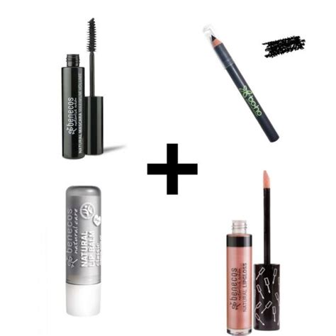 Pack Make Up Bio Gloss Nude Mascara Noir Crayon Yeux Baume L Vres