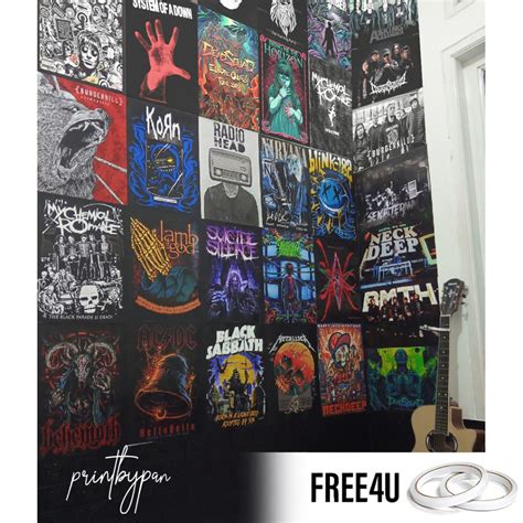 Jual Poster Band Metal Rock Pop Punk A A Poster Dinding Aesthetic