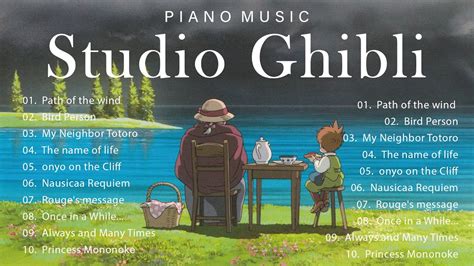 1 Hour 】ghibli Top Songs Ost 🎞️ Ghibli Song Playlist 🌷 Piano Focus