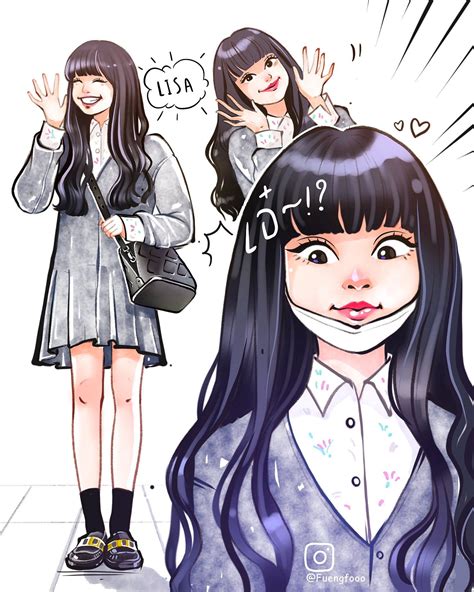 Pin by Hahahaha on BTS and BLACKPINK FanArt | Lisa blackpink wallpaper ...