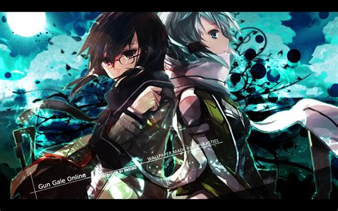 kirito sinon sword art  ii hd wallpaper