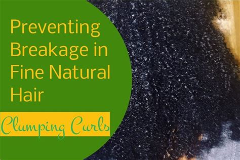 Clumping Curls To Prevent Breakage In Fine Natural Hair