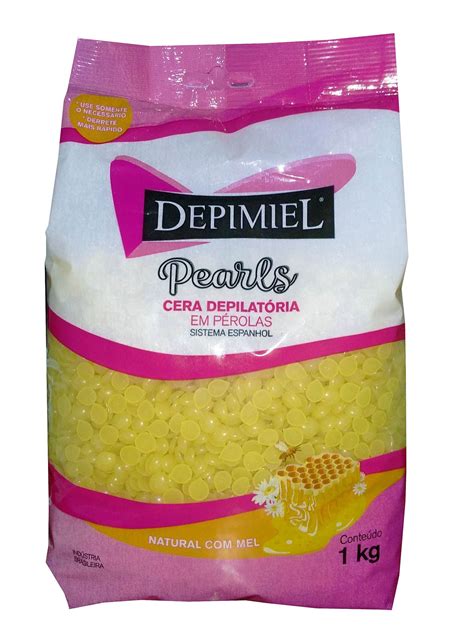 Cera Depilátoria em Pérolas 1Kg Clássica Mel Depimiel 6 Unidades