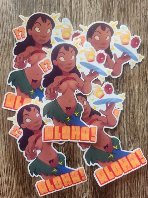 Nani Pelekai Nsfw Aloha Sticker Lilo And Stitch Etsy