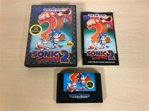 Sonic The Hedgehog 2 II Complete Sega Genesis CIB Original Game Values