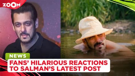 Salman Khan Goes Swimming In The Pond Fans Drop Hilarious Comments