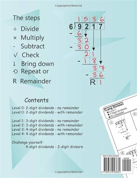 Long Division Workbook Grade 4 4th Grade Math Workbooks Long Worksheets Library